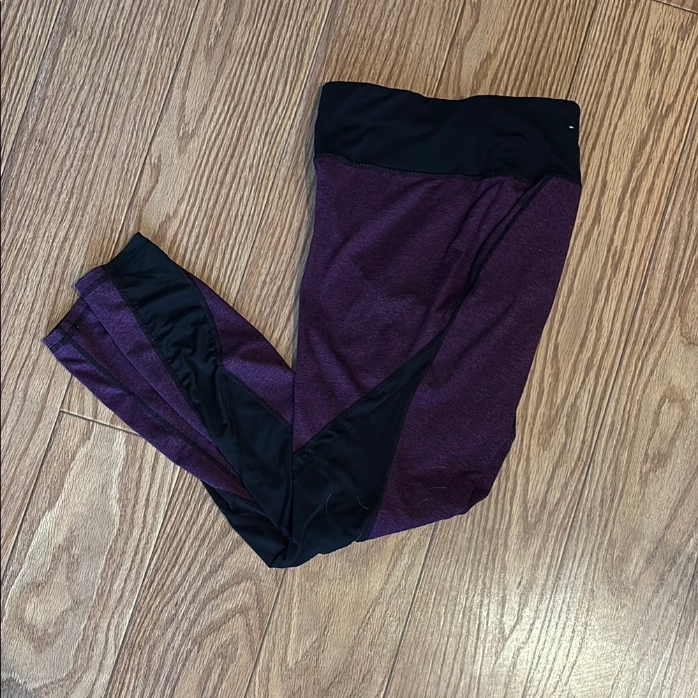 Purple and Black Leggings